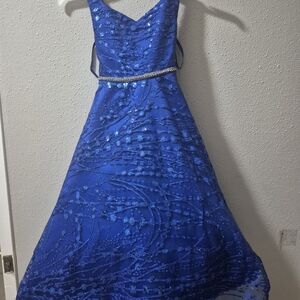 Tip Top Kids Sapphire Blue Formal Dress